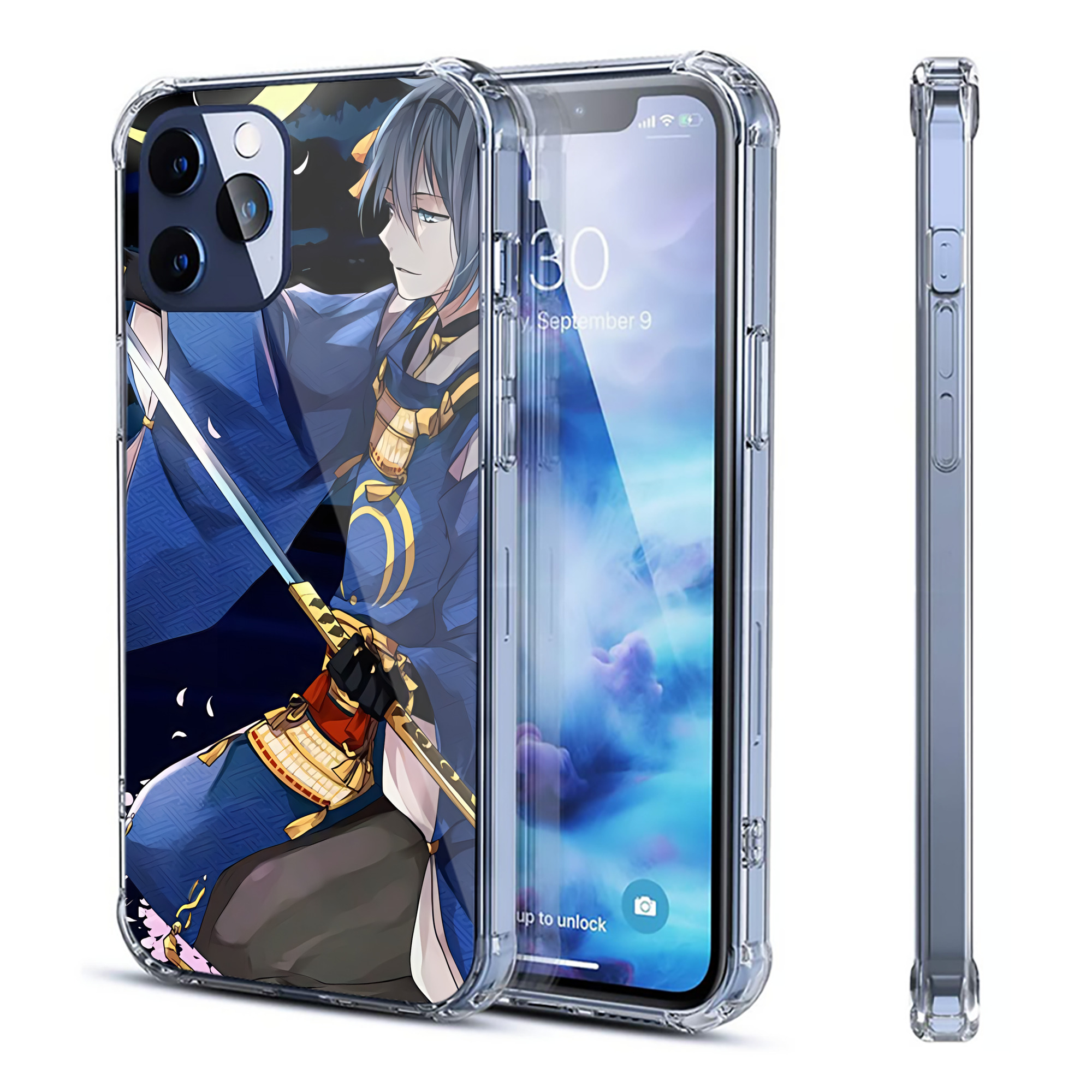 （画像用） 刀剣乱舞 Touken Ranbu 【iPhone 12シリーズ対応】透明スマホケース（クリアソフトケース）